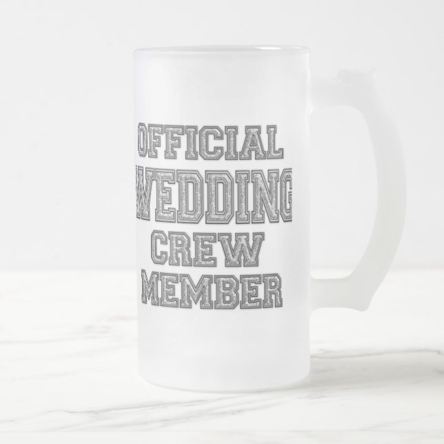 Groomsmen Gift Glass Beer Stein (Right)