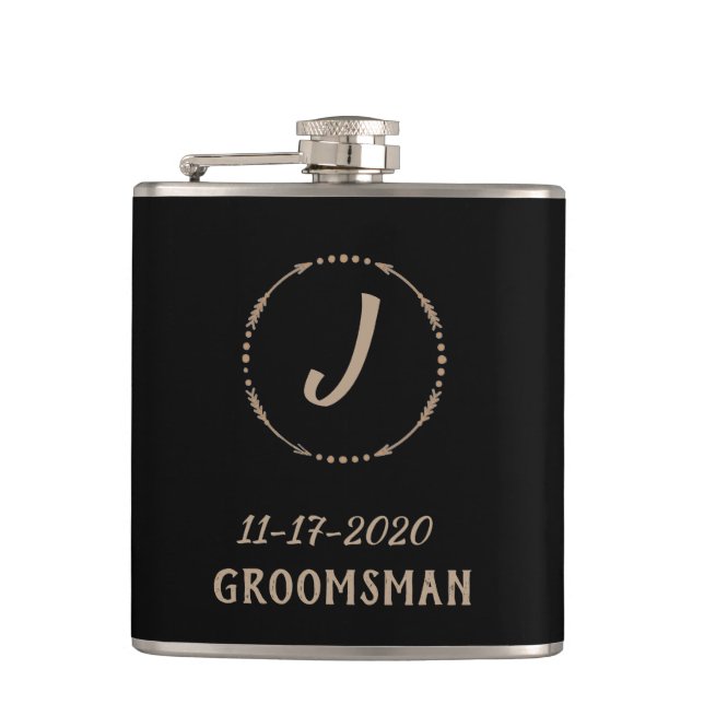 Groomsmen Gifts Hip Flask (Front)
