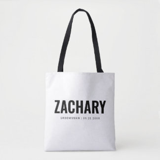Groomsmen Gifts Masculine Wedding Party Best Man Tote Bag