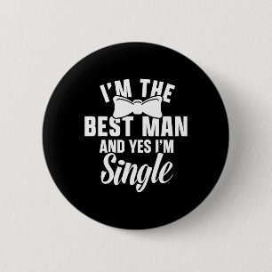 Groomsmen Groom Squat Men Bachelor Supplies Party 6 Cm Round Badge