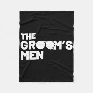 Groomsmen Groom Squat Men Bachelor Supplies Party  Fleece Blanket