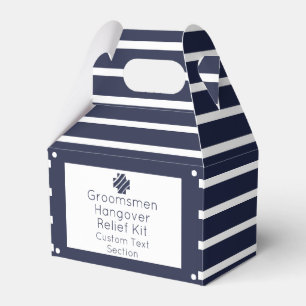 Groomsmen Hangover Relief Kit Favour Box