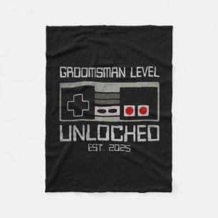 Groomsmen matching bachelor party 2025 gamer fleece blanket