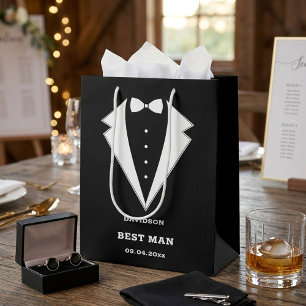 Groomsmen Proposal Bag, Team Groom Personalised Medium Gift Bag