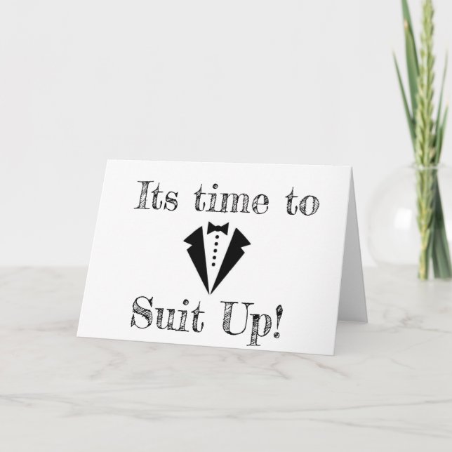 Groomsmen Proposal Holiday Card (Front)