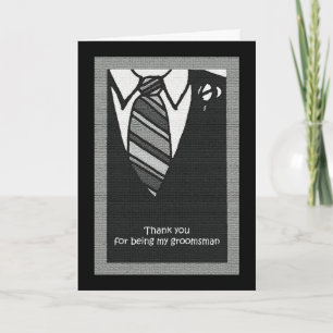 Groomsmen Thank You Cards