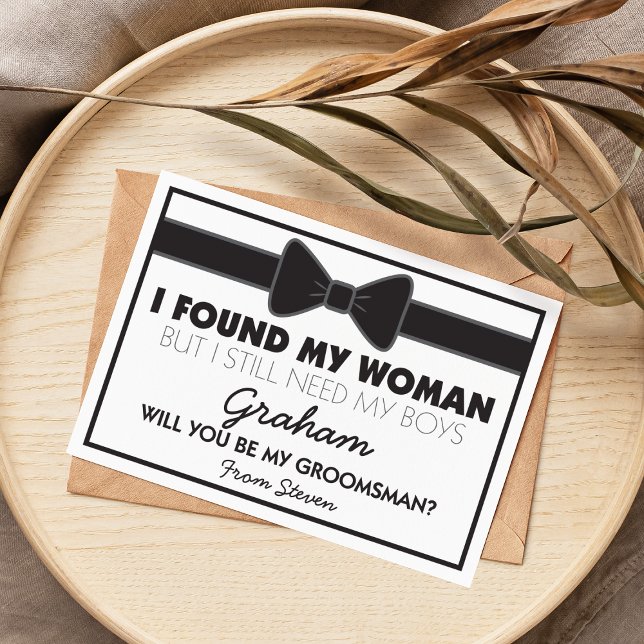 Groomsmen Wedding Bow Tie Invitation (Creator Uploaded)