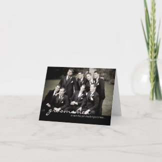 Groomsmen Wedding Thank You Card
