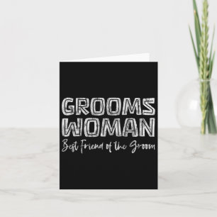 Groomswoman Best Friend Of The Groom Wedding Role Card