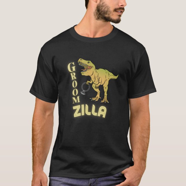 Groomzilla Funny Groom Wedding Husband T-Shirt (Front)