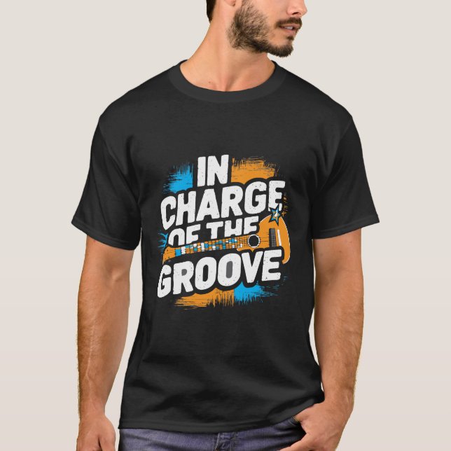 Groove Commander – Funny Tee for Rhythm Bosses (Front)