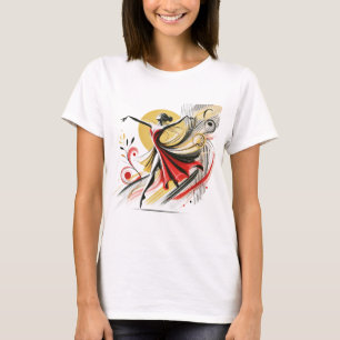 "Groove Girl: Dance & Beats T-Shirt Design"