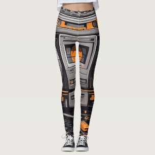 Groove in Style: Retro Boombox Leggings