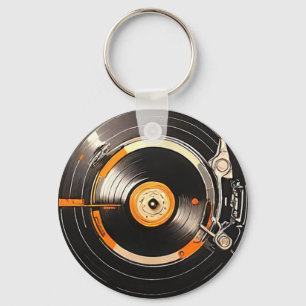 Groove into Nostalgia with Our Retro Vinyl  Key Ring