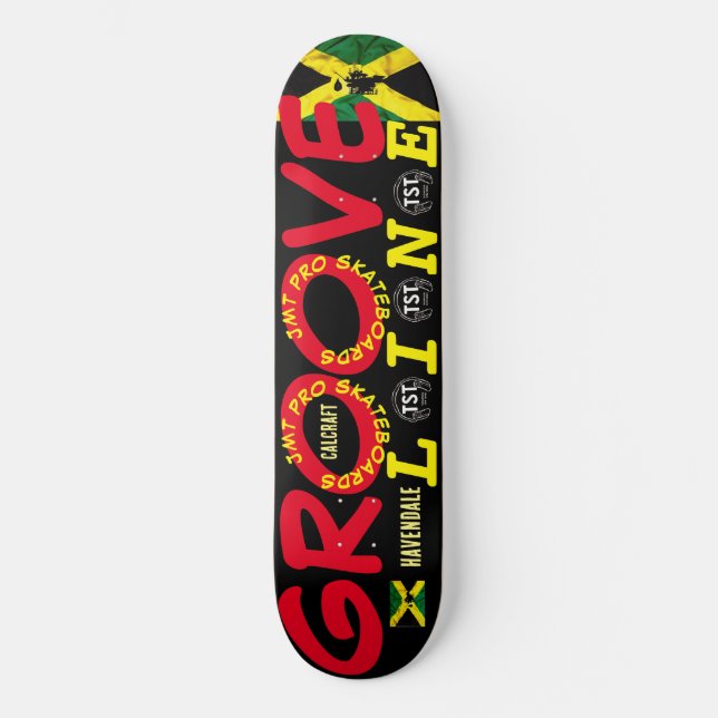 GROOVE LINE  8 1/4" Skateboard Deck (Front)