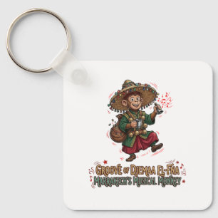 Groove of Djemaa El-Fna Marrakech Musical Monkey Key Ring