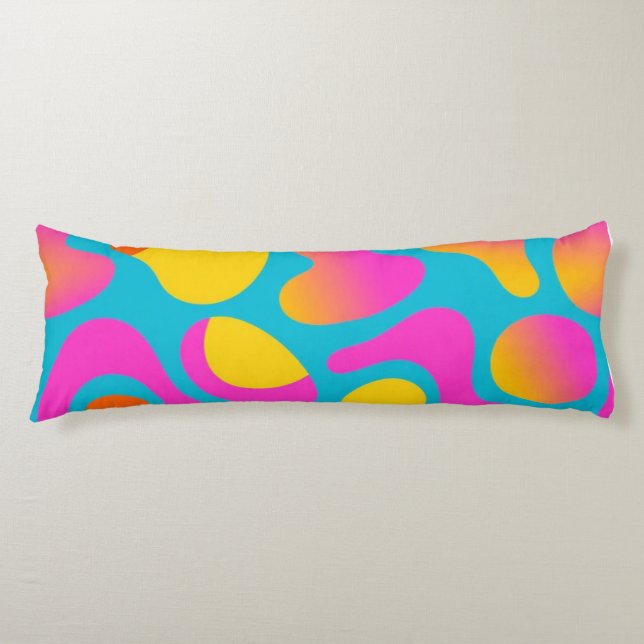 Groove Pop – Funky Retro Abstract Throw Pillow (Front)