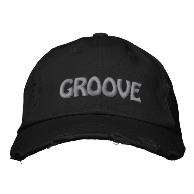 GROOVE SILVER EMBROIDERED HAT (Front)
