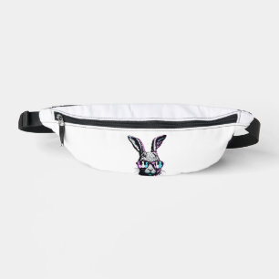 Groovi Rabbit Bunny Face With Sunglasses Easter Bum Bags