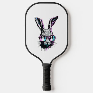 Groovi Rabbit Bunny Face With Sunglasses Easter Pickleball Paddle