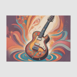 Grooving Guitar Decoupage Tissue Paper