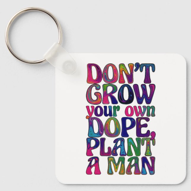 Groovology – Planting Words Key Ring (Front)