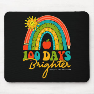 Groovy 100 Days Of School Rainbow 100 Days Brighte Mouse Mat