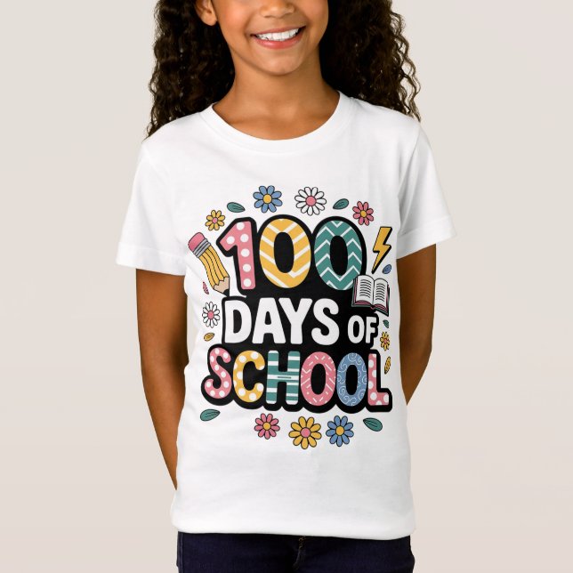 Groovy 100 Days of School T-Shirt (Front)