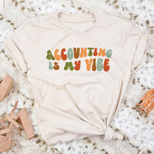 Groovy 1970s Accounting Is My Vibe, Accounting Tri-Blend Shirt