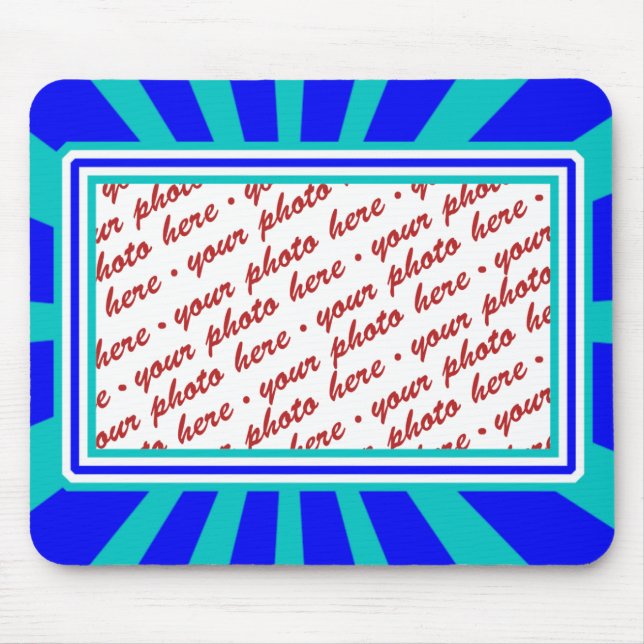 Groovy 1970's Retro Photo Frame Mouse Mat (Front)