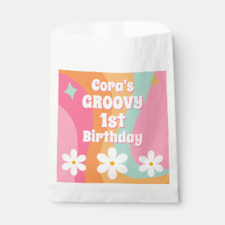 Groovy 1st Birthday Favour Bags