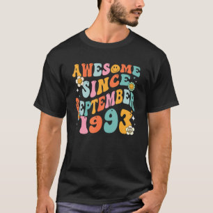 Groovy 29th Birthday Awesome Since September 1993 T-Shirt