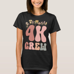 Groovy 4K Crew Appreciation Week back to school T-Shirt