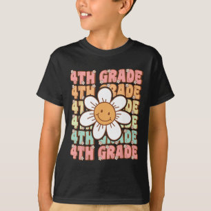 Groovy 4th Grade Back To School First Day of Fourt T-Shirt