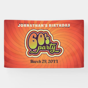 Groovy 60's Party Banner