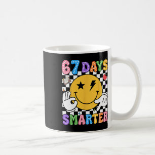 Groovy 67th Day Of School Shirt 67 Days Smarter Te Coffee Mug