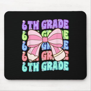 Groovy 6th Grade Back To School First Day Of Sixth Mouse Mat