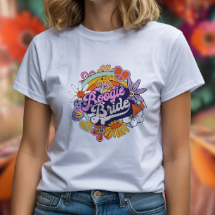 Groovy 70s Bachelorette Boogie Bride ID929 T-Shirt