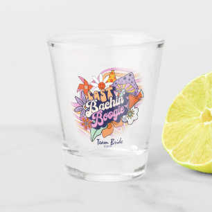 Groovy 70s Bachelorette Last Bachin' Boogie ID929 Shot Glass
