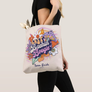 Groovy 70s Bachelorette Team Bride ID929 Tote Bag