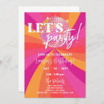 Groovy 70s Disco Birthday Party Invitation, SARA Invitation<br><div class="desc">Celebrate your groovy 70s birthday in style with this Disco Birthday Party Invitation Template! Perfect for girls, kids, or adults of any age, this hippie psychedelic invite will set the tone for an unforgettable "peace out" celebration. With its retro and funky design, this pink and orange bday invite template is...</div>