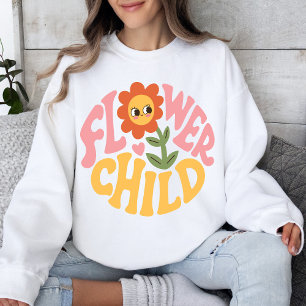 Groovy 70s Flower Child Vintage Hippie Sweatshirt
