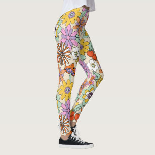 Groovy 70s Flower Power ID929 Leggings