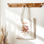 Groovy 70s Hippie Peace Orange Bat Mitzvah Custom<br><div class="desc">Groovy 70s Retro Hippie Peace Orange Bat Mitzvah Custom Tote Bag Favour for Guests</div>