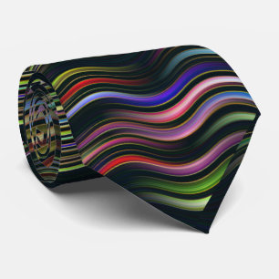 Groovy 70's wavy hippie psychedelic tie