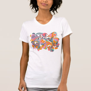 Groovy Abstract Colourful Marble Trippy Art T-Shir T-Shirt