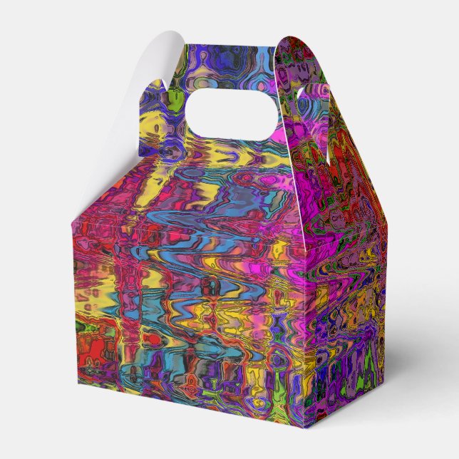 Groovy Abstract Favour Box (Back Side)