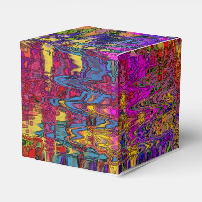 Groovy Abstract Favour Box (Back Side)