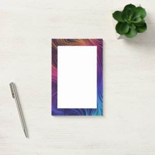 Groovy Abstract Swirls and Circles Cool Post-it Notes