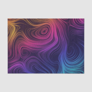 Groovy Abstract Swirls and Circles Cool Tissue Paper